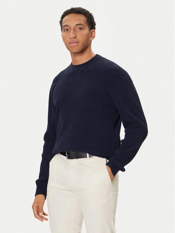 BOSS Пуловер P-Horso 50549989 Тъмносин Regular Fit – Мъжки пуловери и жилетки