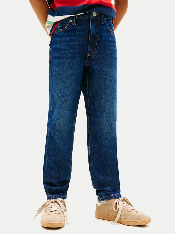 Tommy Hilfiger Дънки KB0KB10399 Тъмносин Regular Fit – Детски дънки