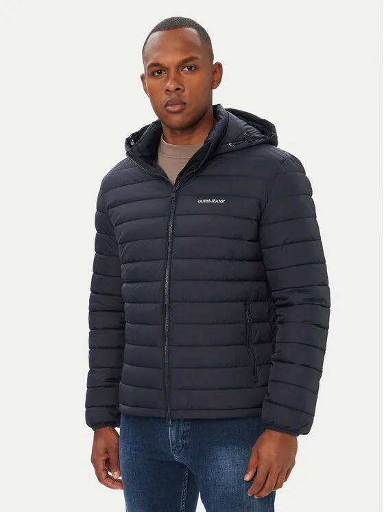 Guess Jeans Преходно яке M6YL06 W2646 Тъмносин Regular Fit – Мъжки преходни якета