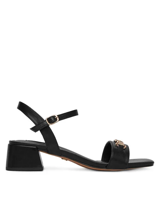Дамски сандали на ток Nine West R23SS00452 черни – Черен