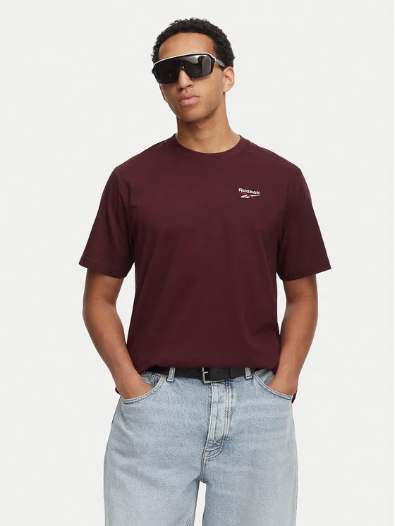 Reebok Тишърт Aurek RK25743CCM Бордо Regular Fit – Мъжки тениски