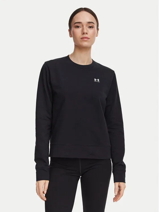 Under Armour Суитшърт UA Sport Terry 6011016 Черен Regular Fit – Дамски суитшърти без цип