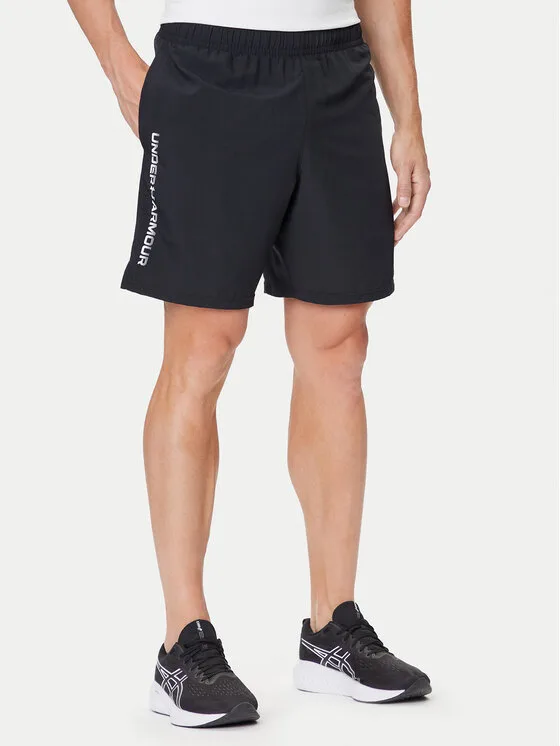 Under Armour Спортни шорти Ua Woven Wdmk Shorts 1383356-001 Черен Loose Fit – Мъжки спортни къси панталони