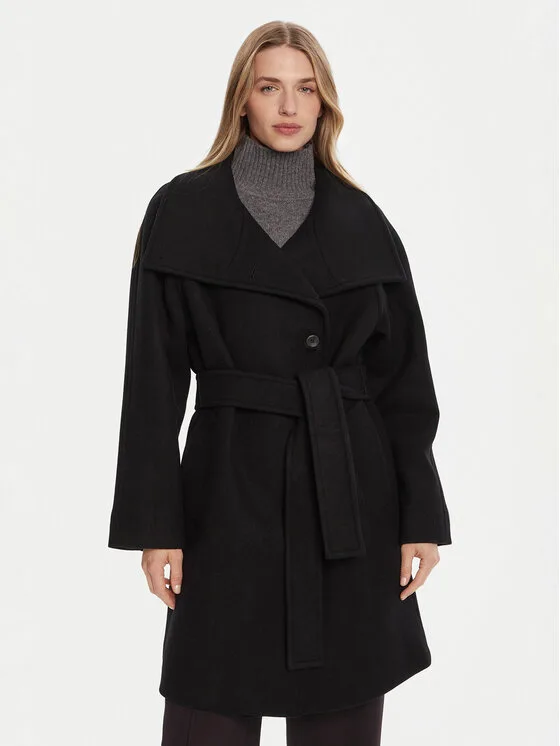 Дамско зимно палто Calvin Klein LV044D557G черно – Черен – Дамски зимни палта