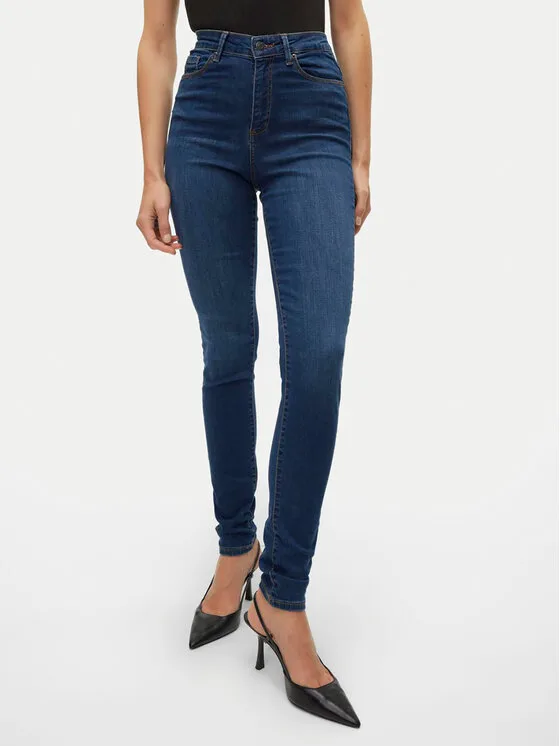 Vero Moda Дънки Sophia 10193326 Син Skinny Fit – Дамски skinny дънки