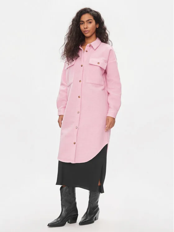 Noisy May Преходно яке Jonas 27018922 Розов Relaxed Fit – Дамски преходни якета