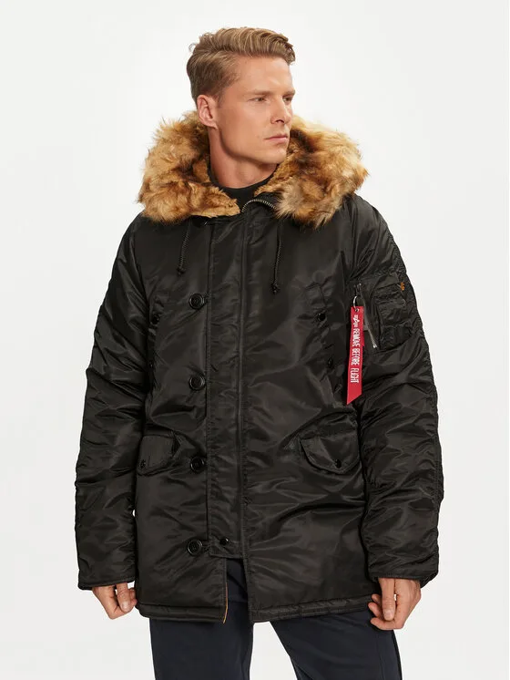 Alpha Industries Зимно яке 103141 Черен Regular Fit – Мъжки зимни якета