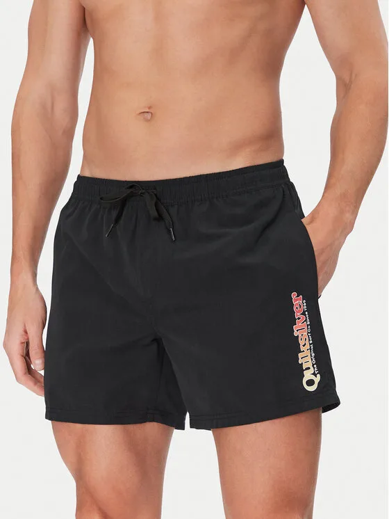 Quiksilver Плувни шорти Spl Fineline Volley 15 EQYJV04141 Черен Regular Fit – Мъжки бански
