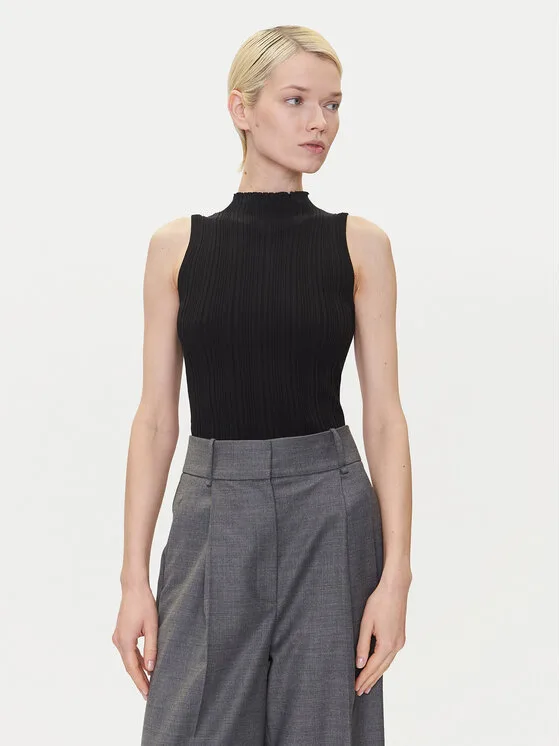 HUGO Блуза Sarepilk 50542597 Черен Slim Fit – Дамски блузи