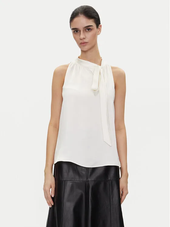 HUGO Блуза 50540259 Екрю Regular Fit – Кремав – Дамски блузи
