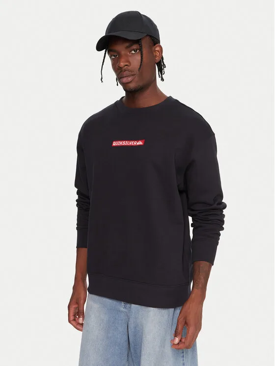 Мъжки суитшърт Quiksilver Dna EQYFT05120 черен – Мъжки суитшърти без цип