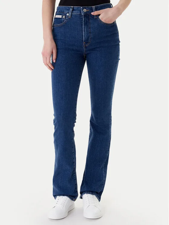 Дамски дънки Calvin Klein Jeans LV047E619G сини – Дамски skinny дънки