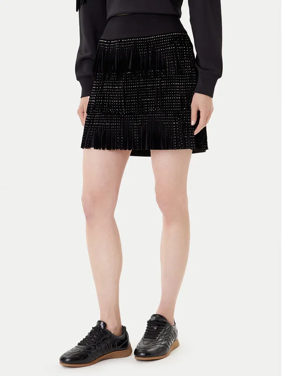 DKNY Мини пола P53N6C59 Черен Regular Fit – Дамски мини поли