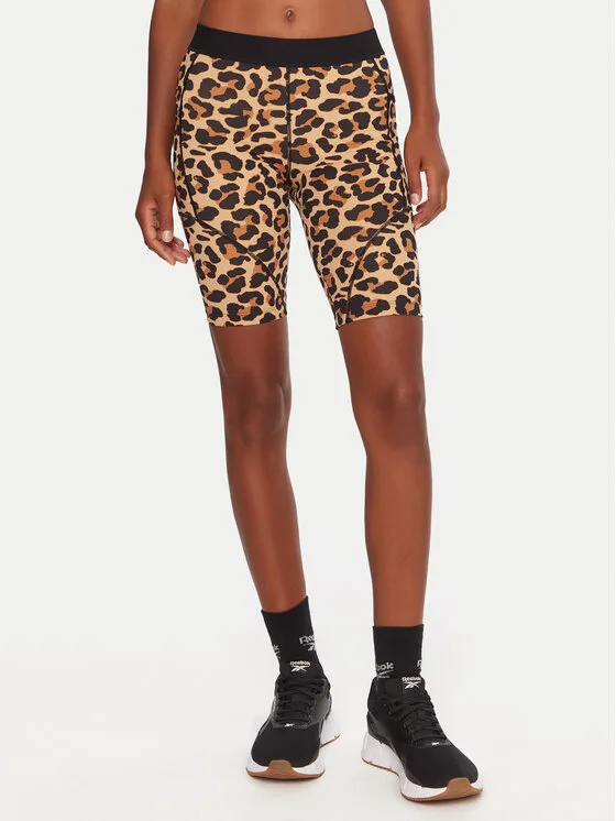 Reebok Спортни шорти Erica RK25159CCW Бежов Slim Fit – Дамски спортни дрехи