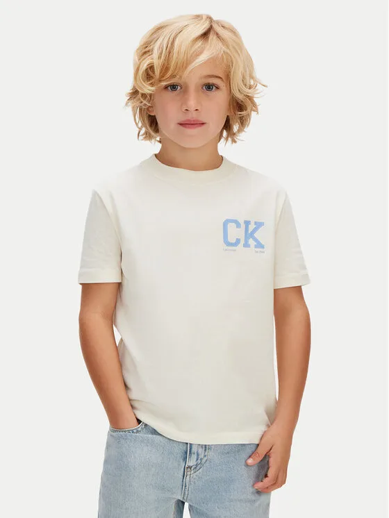 Calvin Klein Тишърт Heritage LVCKSJA09B Жълт Regular Fit – Мъжки тениски