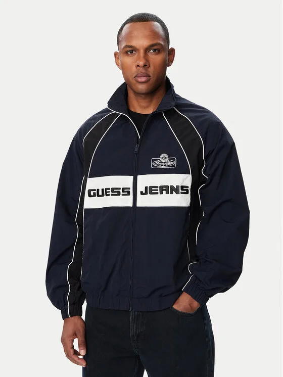 Guess Jeans Преходно яке M6YL12 W2695 Тъмносин Regular Fit – Мъжки преходни якета