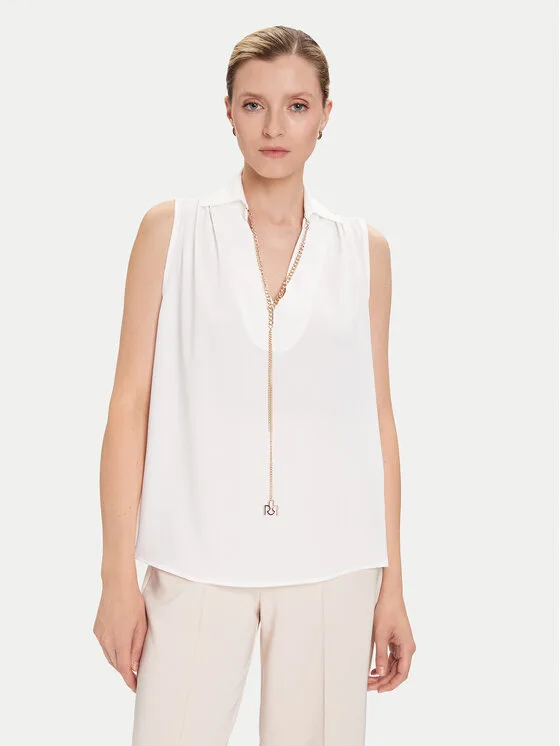 Rinascimento Блуза CFC0125726003 Бял Regular Fit – Дамски блузи