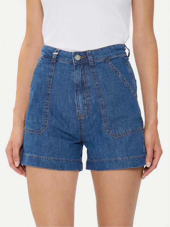 United Colors Of Benetton Дънкови шорти 42CLD9015 Син Regular Fit – Дамски дънкови шорти