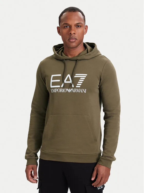 EA7 Emporio Armani Суитшърт 7M001413 AF22266 U6198 Светлокафяв Regular Fit – Мъжки суитшърти без цип
