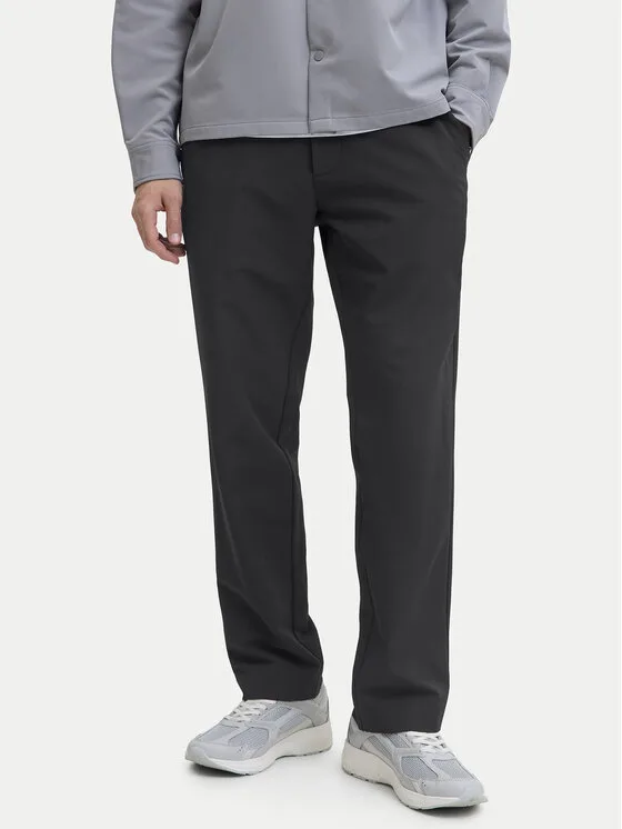Jack & Jones Текстилни панталони Kane 12286943 Черен Relaxed Fit – Мъжки текстилни панталони