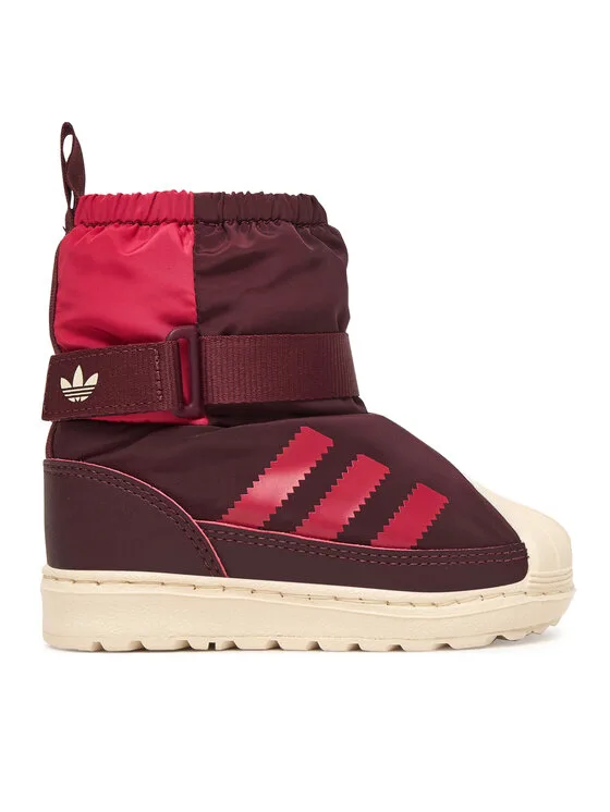 Детски апрески adidas Superstar 360 Boot бордо – Апрески за момичета