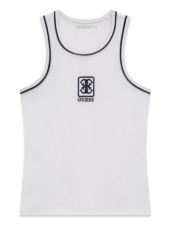 Guess топ J6GI11 K6YW4 Бял Regular Fit – Детски топове