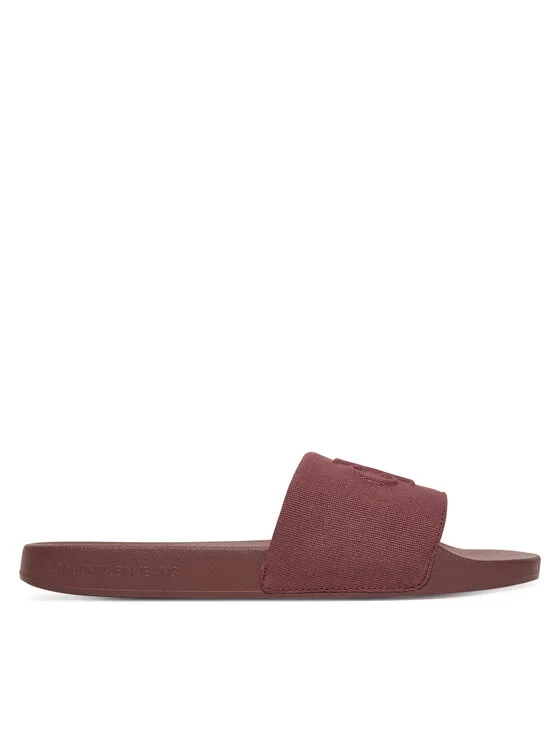 Мъжки чехли Calvin Klein Jeans Slide Hf Mono Cv кафяви