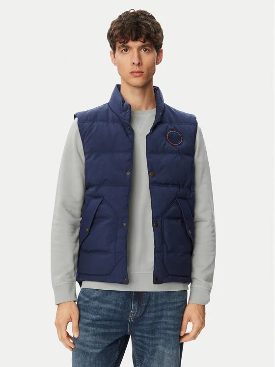 Napapijri Жилетка за костюм Asko NP0A8AHH Тъмносин Regular Fit – Мъжки елеци