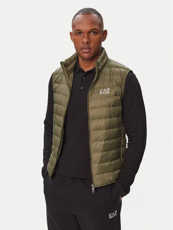 EA7 Emporio Armani Елек 8NPQ06 PNGPZ U7014 Тъмнозелен Regular Fit – Мъжки елеци