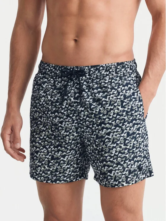 Мъжки плувни шорти Emporio Armani FB356 тъмносини – Мъжки бански