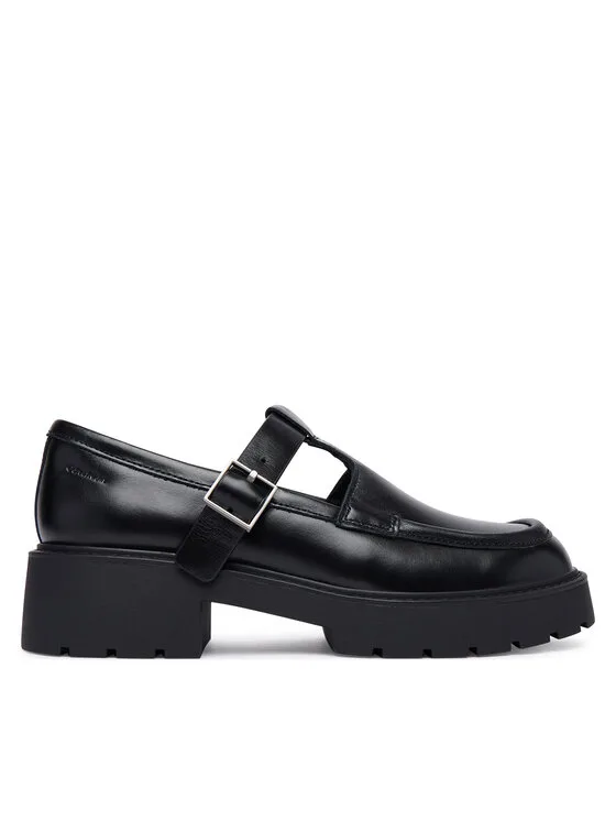 Calvin Klein лоуфъри с дебела подметка Chunky Loafer Tbar Pol Lth HW0HW03046 Черен – Дамски лоуфъри