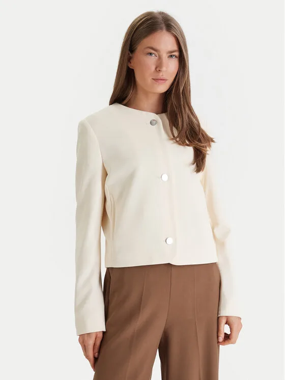 Calvin Klein Сако Lux Crepe Lady LV044F418G Жълт Regular Fit – Дамски сака и жакети