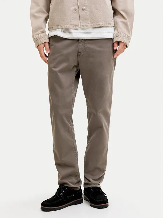Jack & Jones Текстилни панталони Clark Finn 12293328 Кафяв Regular Fit – Мъжки текстилни панталони
