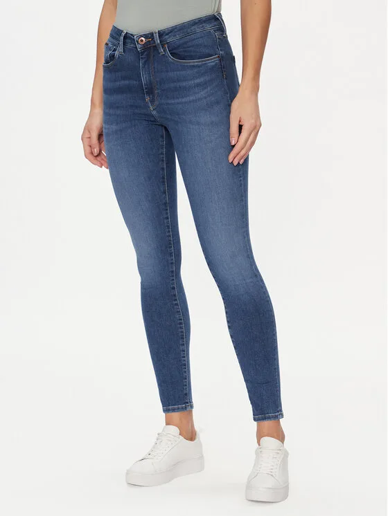Pepe Jeans Дънки PL204584 Син Skinny Fit – Дамски skinny дънки