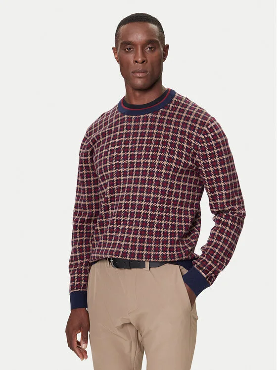 Gant Пуловер 8050253 409 Бордо Regular Fit – Мъжки пуловери и жилетки