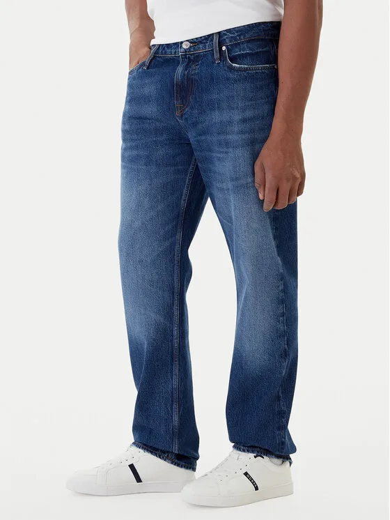 Guess Дънки M5YAN2 D5KT3 Тъмносин Regular Fit – Мъжки slim дънки