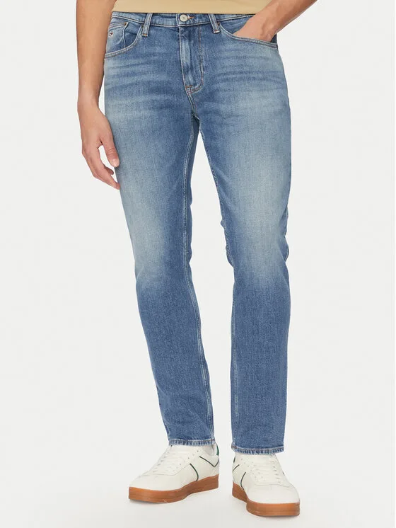 Tommy Jeans Дънки Austin DM0DM20987 Син Slim Fit – Мъжки slim дънки
