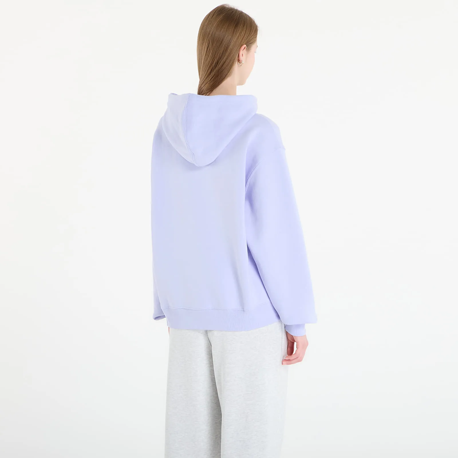 Суитшърт New Balance Linear Heritage Fleece Hoodie Daybreak M – Дамски худита