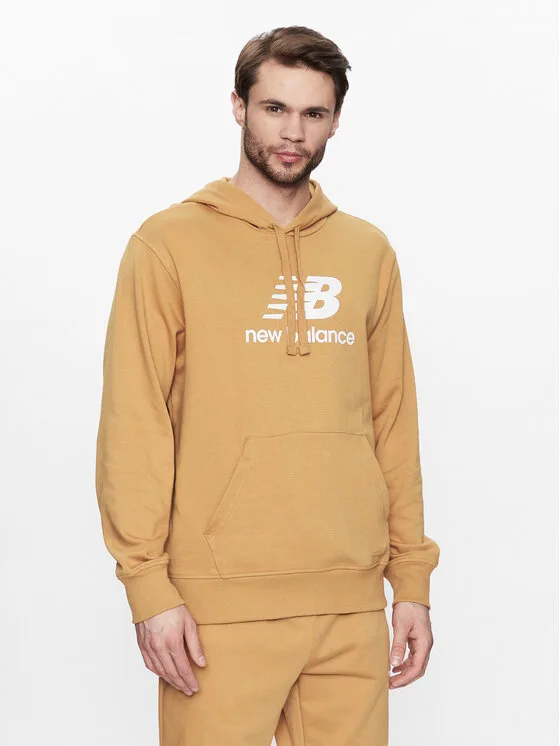 Мъжки суитшърт New Balance оранжев – Мъжки суитшърти без цип