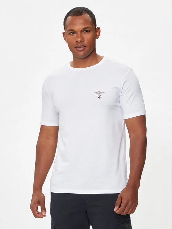 Aeronautica Militare Тишърт AM1UTI001 Бял Regular Fit – Мъжки тениски