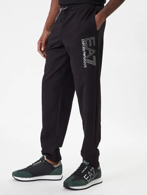 EA7 Emporio Armani Долнище анцуг 7M001316 AF13512 UC001 Черен Regular Fit – Мъжки спортни панталони
