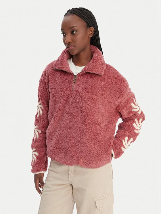Billabong Полар Sun Fun EBJPF00116 Розов Oversize – Дамски суитшърти и худита