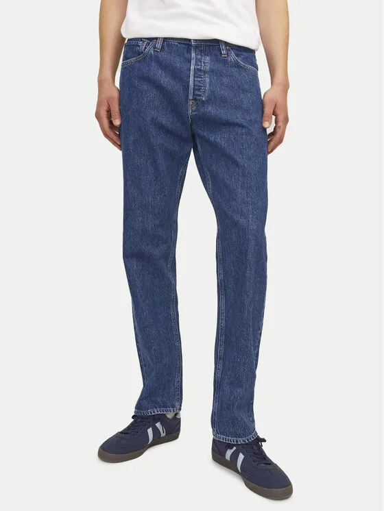 Jack & Jones Дънки Chris 12258101 Син Relaxed Fit – Мъжки loose дънки