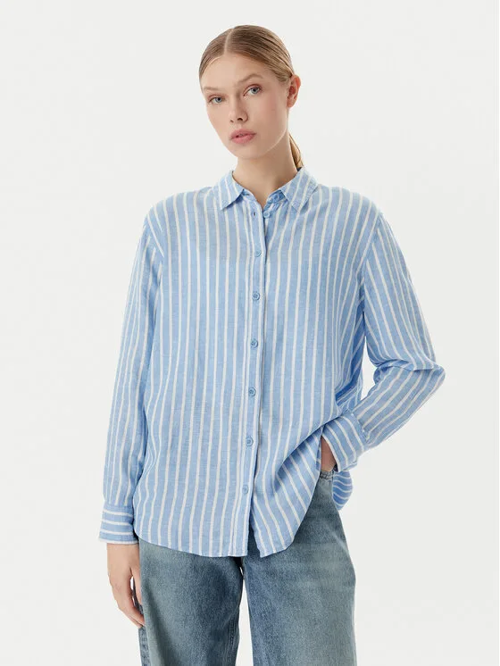 Vero Moda Риза Linn 10305085 Син Relaxed Fit – Дамски ежедневни ризи