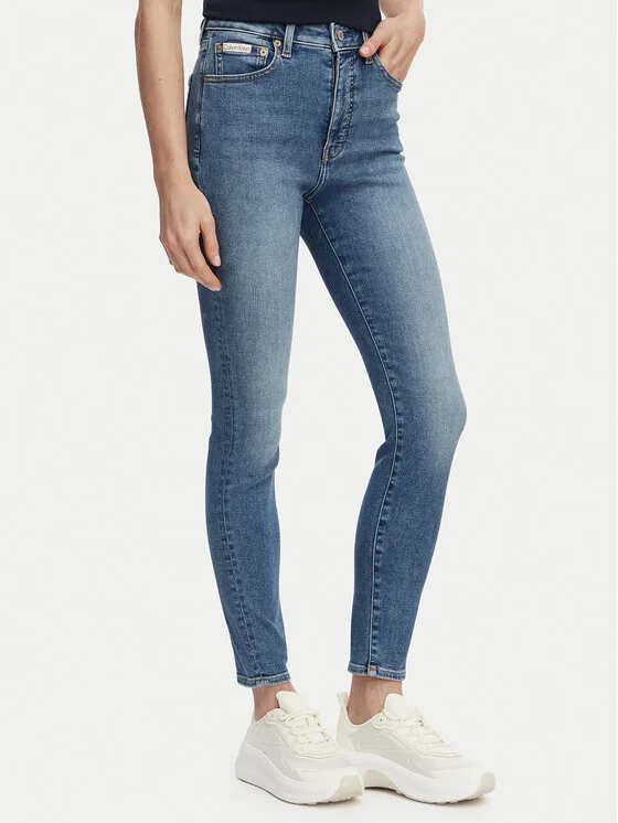 Calvin Klein Jeans Дънки Vintage Avenue LV047D756G Син Skin Fit – Дамски skinny дънки