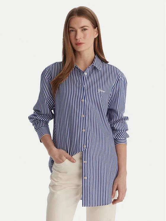 Дамска риза Guess синя – Дамски ежедневни ризи