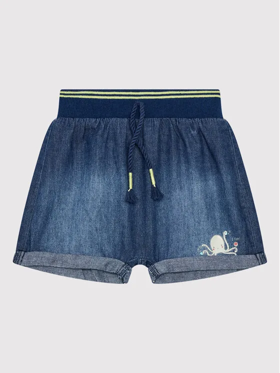 United Colors Of Benetton Дънкови шорти 4DHJA9004 Син Regular Fit – Бебешки дрехи