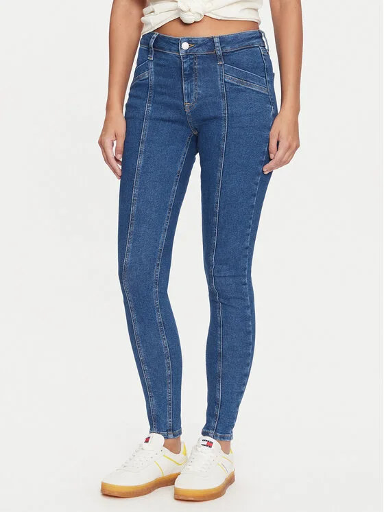 Tommy Jeans Дънки Nora DW0DW19667 Син Skinny Fit – Дамски skinny дънки