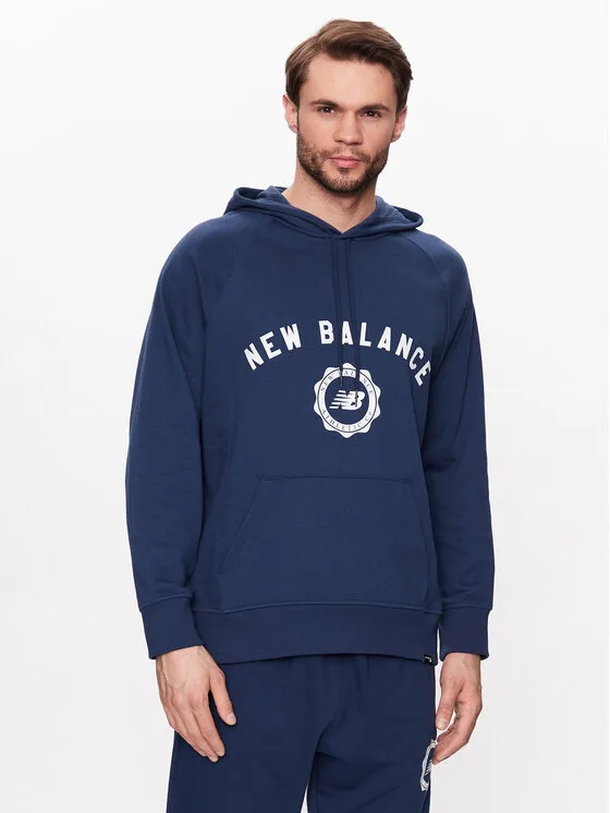 Мъжки суитшърт New Balance Dukserica Sport Seasonal French Terry тъмносин – Мъжки суитшърти без цип