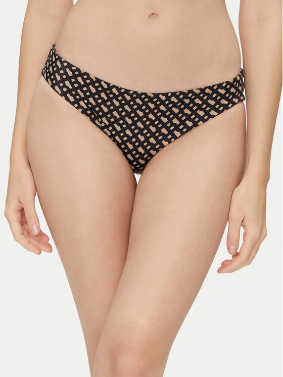 BOSS Долнище на бански Bb Monogram 50535285 Черен Regular Fit – Дамски бикини бански